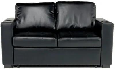 Luigi Full Sleeper Loveseat in Black