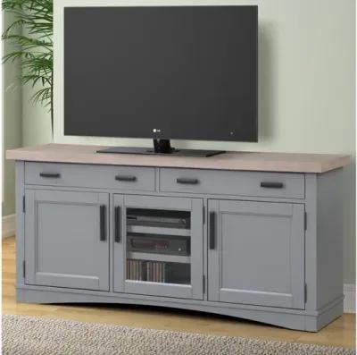 Americana Media Console in Gray, 63 Inch