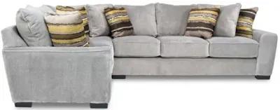 Oracle Tux Sofa Sectional in Cooper Platinum, Right Facing, Down