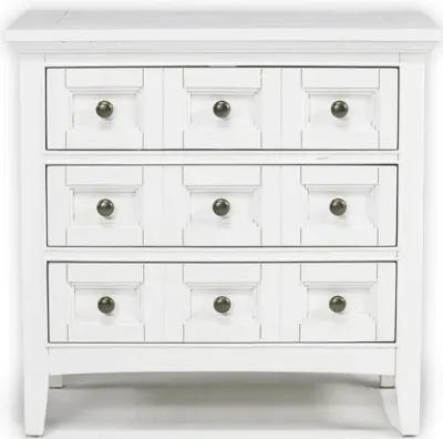 Bay Creek 3 Drawer Nightstand in White