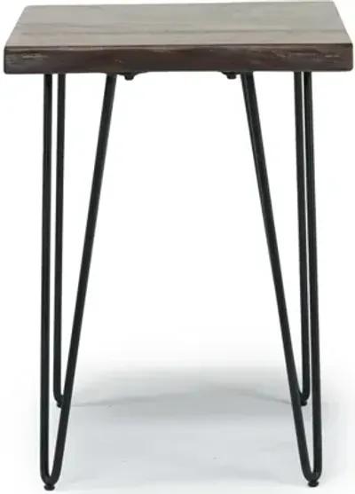 Natures Edge Chairside Table in Chestnut/Black