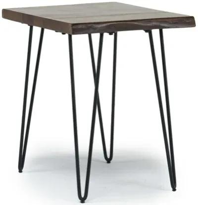 Natures Edge Chairside Table in Chestnut/Black