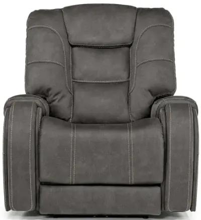 STR 3 Power Recliner w/ Wireless Charger in Gunmetal