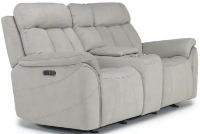 Tate 2 Power Console Loveseat in Dove