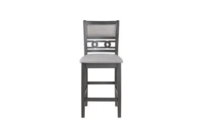 Gia Counter Height Stool in Gray, Set of 2