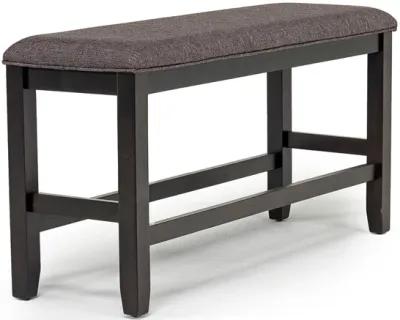 Miami Counter Height Bench in Brown