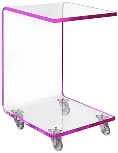 Peek Accent Table in Pink