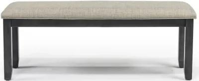 Miami Dining Bench in Gray