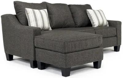 Lucy Reversible Sofa Chaise in Splash Charcoal