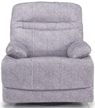 Roscoe Power Gliding Recliner in Forester Light Gray