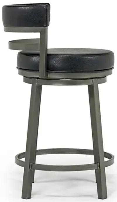 Madrid Counter Height Stool in Mineral & Black, Swivel