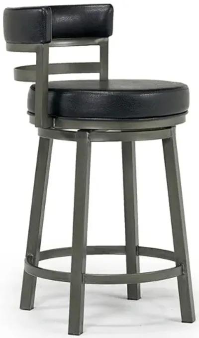 Madrid Counter Height Stool in Mineral & Black, Swivel