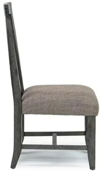 Meadow Side Chair in Gray, Upholstered