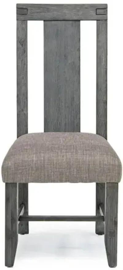 Meadow Side Chair in Gray, Upholstered