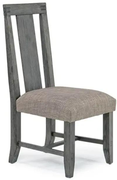 Meadow Side Chair in Gray, Upholstered