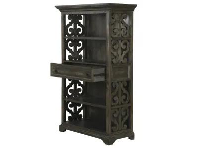 Bellamy Office Bookcase in Charcoal