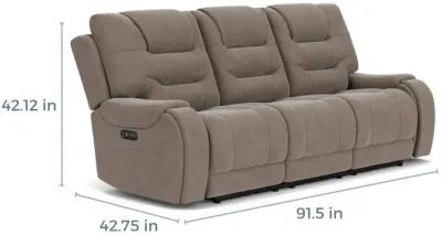 Estilo 2 Power Sofa in Canyon Gray