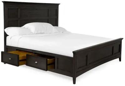 Bay Creek Panel Bed w/ Storage in Graphite, Queen