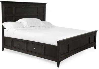 Bay Creek Panel Bed w/ Storage in Graphite, Queen