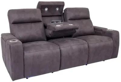 Rhys 2 Power Sofa & Console Loveseat in Gray