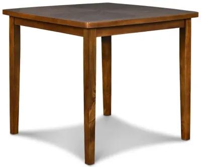 Dixon Square Counter Height Dining Table & 4 Stools in Espresso