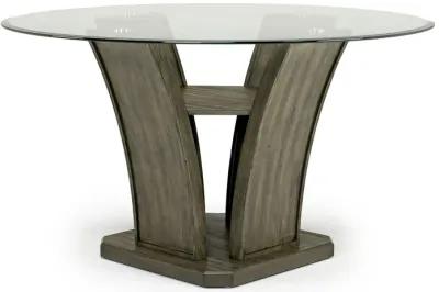 Dapper Round Dining Table in Gray