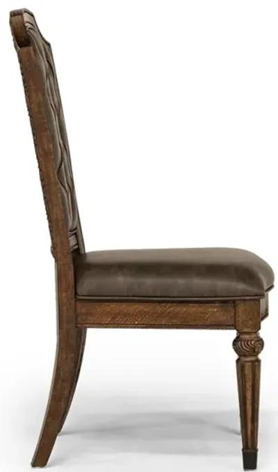 Durango Side Chair in Willadeene, Upholstered