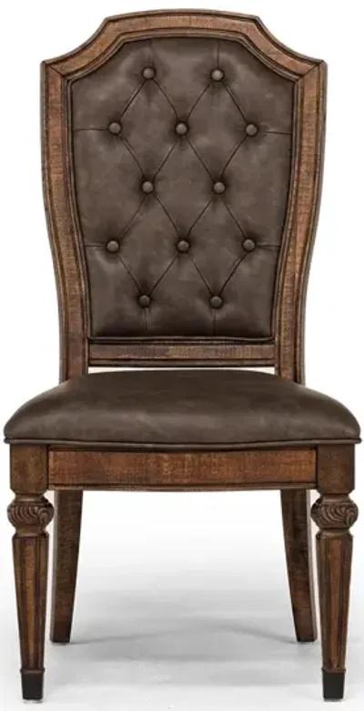 Durango Side Chair in Willadeene, Upholstered