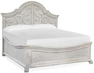 Bellamy Arch Panel Bed in White, CA King