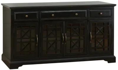 Skyy Media Console in Black, 60 Inch