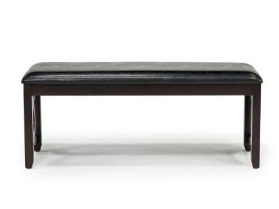 Gia Dining Bench in Dark Brown