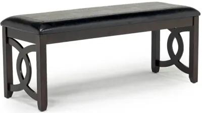 Gia Dining Bench in Dark Brown