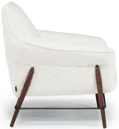 Amy Accent Chair in Sherpa White