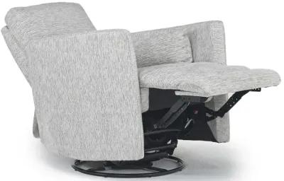 Opal Swivel Gliding Recliner in Dove