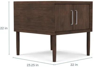 Kisper End Table in Brown