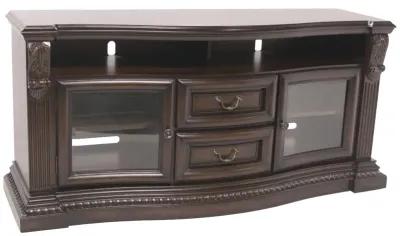 Bella Media Console in Brown, 67 Inch