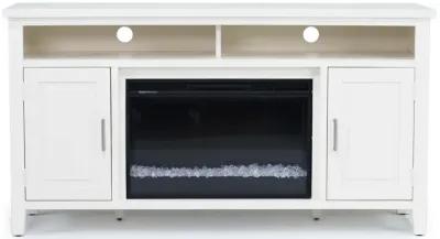 Urban Icon Fireplace Console in White