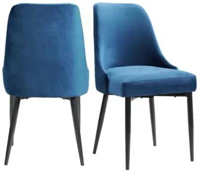 Celeste Side Chair in Blue, Set of 2