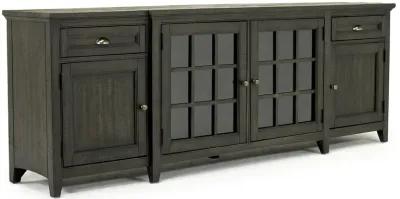 Bay Creek Media Console in Graphite w/ USB Charger, 90 Inch