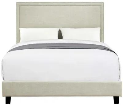 Emery Upholstered Bed in Natural, Queen