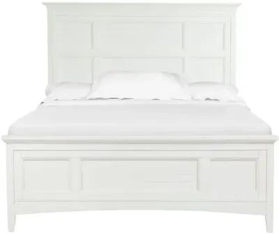 Bay Creek Panel Bed w/ Storage in White, Eastern King