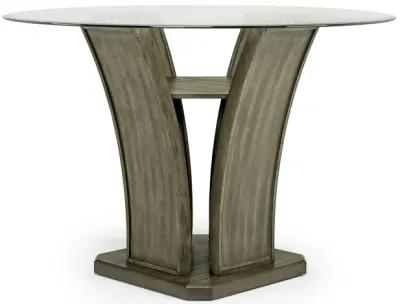 Dapper Round Counter Height Dining Table in Gray