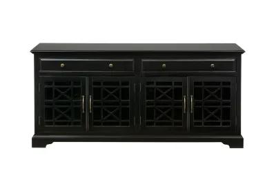 Skyy Media Console in Black, 70 Inch