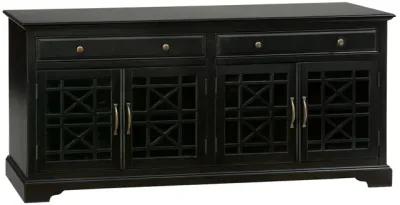 Skyy Media Console in Black, 70 Inch