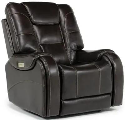 STR 3 Power Recliner w/ Wireless Charger in Walnut Leather