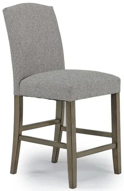 Brighton Counter Height Stool in Light Gray/Light Brown