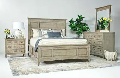 Bay Creek Panel Bed in Light Gray, Queen