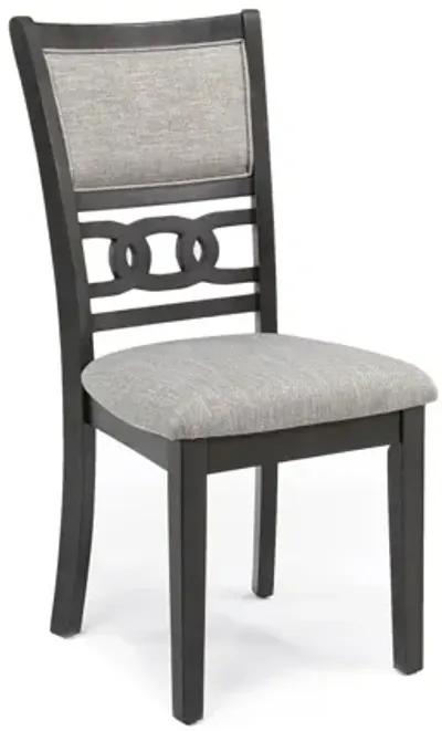 Gia Round Dining Table & 4 Chairs in Gray