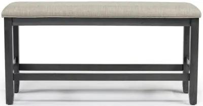 Miami Counter Height Bench in Gray