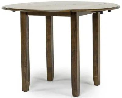 Gia Extendable Round Dining Table & 2 Chairs in Light Brown